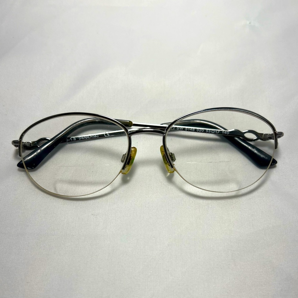 BOGO Swarovski Fifi Chrome Eyeglasses - Frames Only